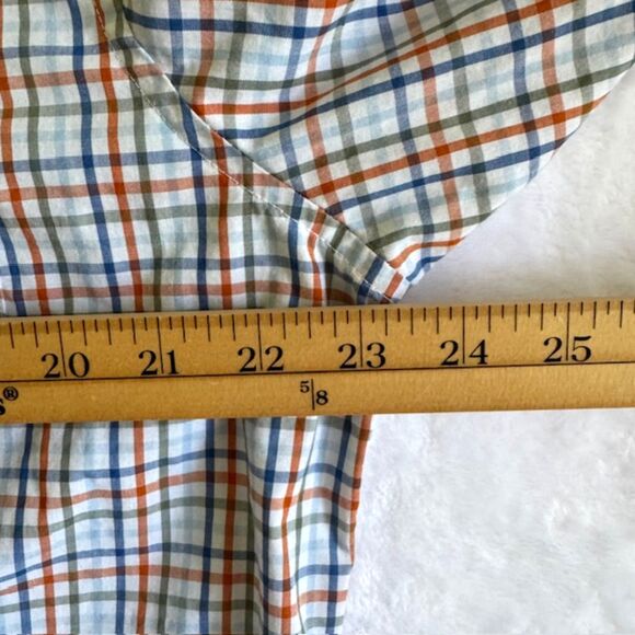 CHAPS Lot of 2 Men's SZ L SS Button Down Shirts Multi Color Checker Plaid Light - Picture 14 of 16